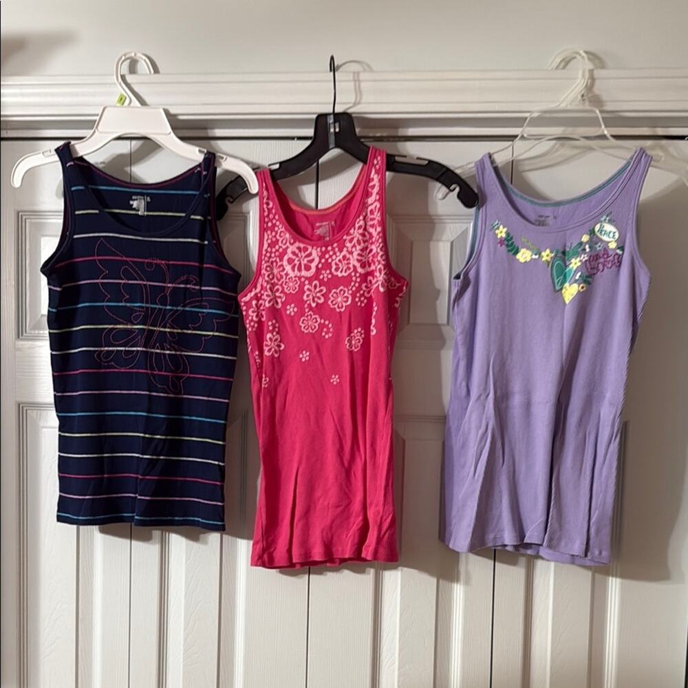 Old Navy‎ Pink and Purple Tank Tops Casual Lightweight Size XL Girls
